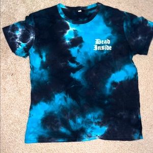 Black and Blue tie-dye t-shirt